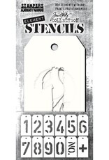 Tim Holtz - Stampers Anonymous Freight Element - Stencil 12Pk