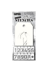 Tim Holtz - Stampers Anonymous FREIGHT -ELEMENT STENCIL 12PK