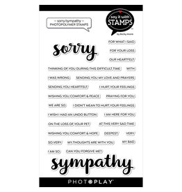 PHOTOPLAY Sorry/ Sympathy 4x6 Stamp Set