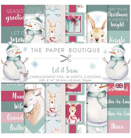 Creative Expressions Paper Boutique Let it Snow 8 x 8 Embellishments Pad