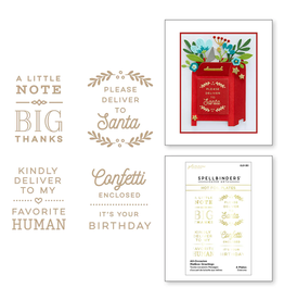 Spellbinders All-Occasion Mailbox Greetings - Glimmer Hot Foil Plate
