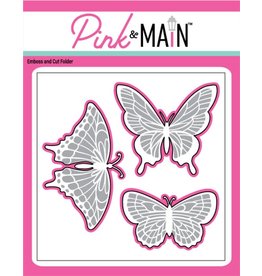 Pink & Main Butterflies Emboss & Cut Folder