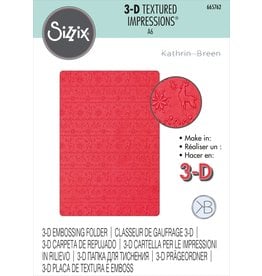 Sizzix 3D Textured Impresslit- Winter Sweater