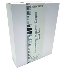 49 AND MARKET Foundations Memory Keeper Quad Folio - White