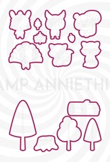 Stamp Anniething Let's Gather Outline Dies