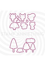 Stamp Anniething Let's Gather Outline Dies