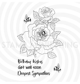 Stamp Anniething Bumblebee and Roses Stamp Set