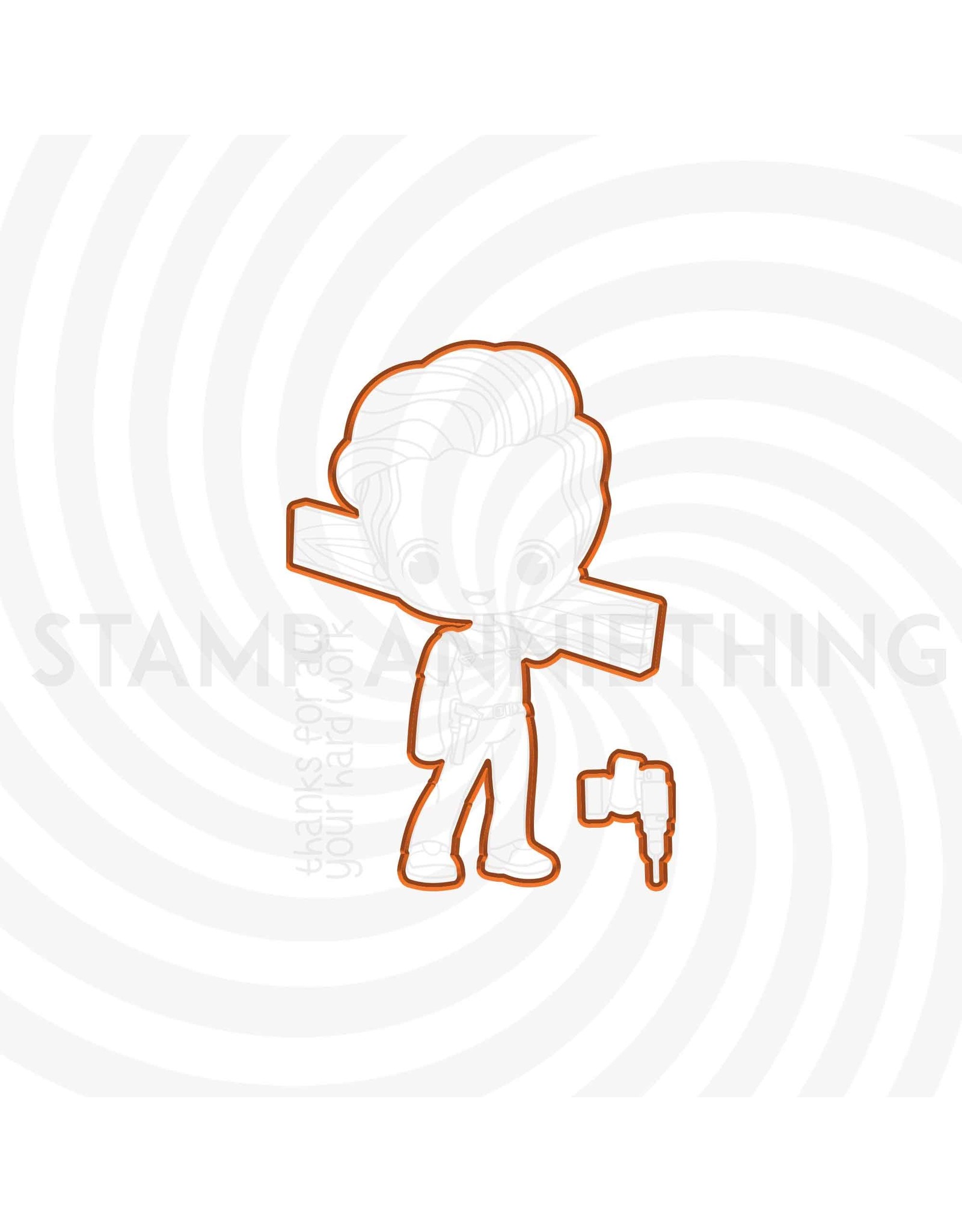 Stamp Anniething William Thanks For All Your Hard Work Outline Die