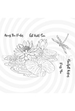 Stamp Anniething Lily Pad and Dragonfly Stamp Set