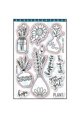 Dare 2B Artzy Potted Posies Stamp Set