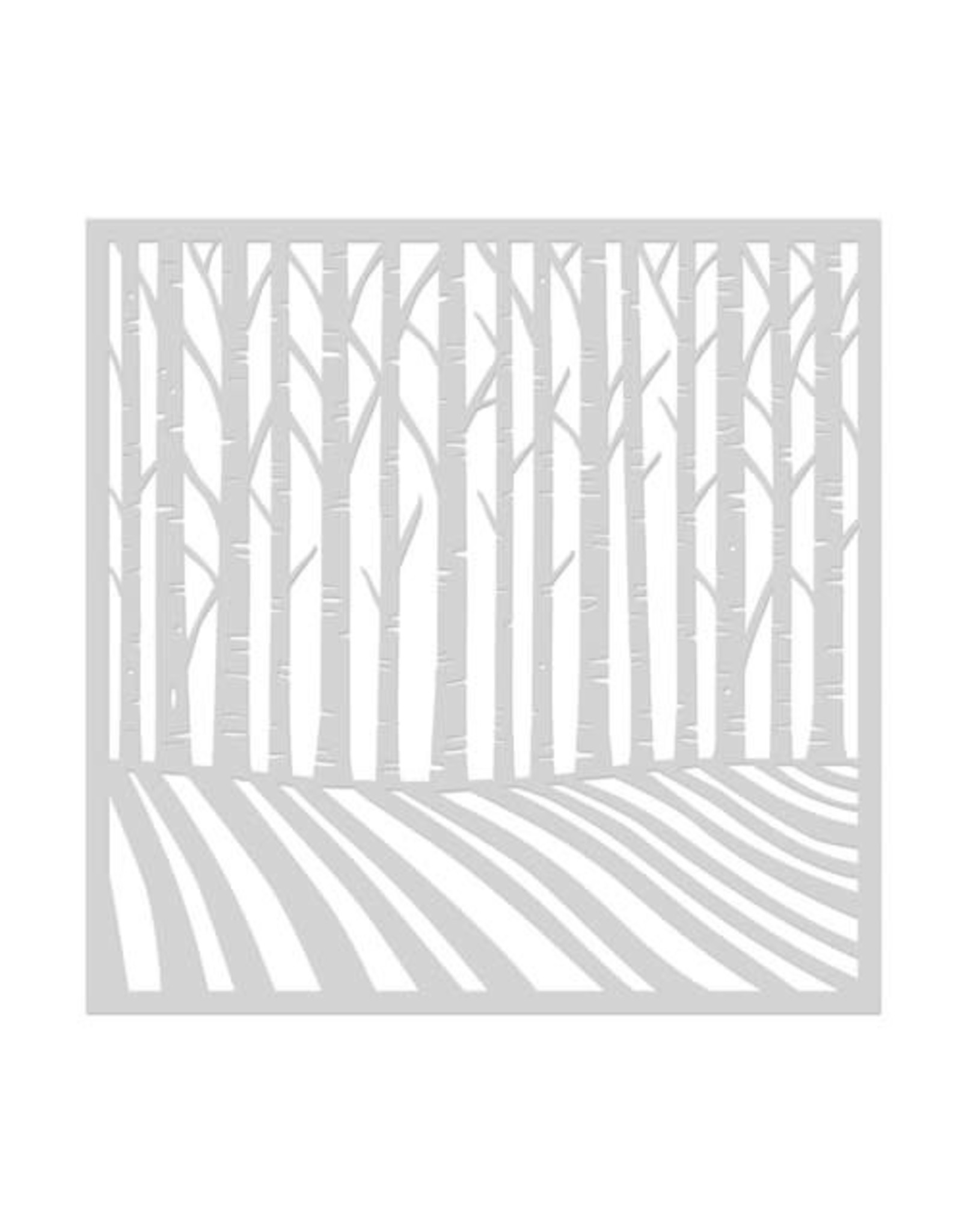 Hero Arts Birch Trees Stencil