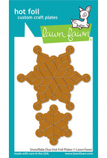 Lawn Fawn Snowflake Duo - Hot Foil Plates