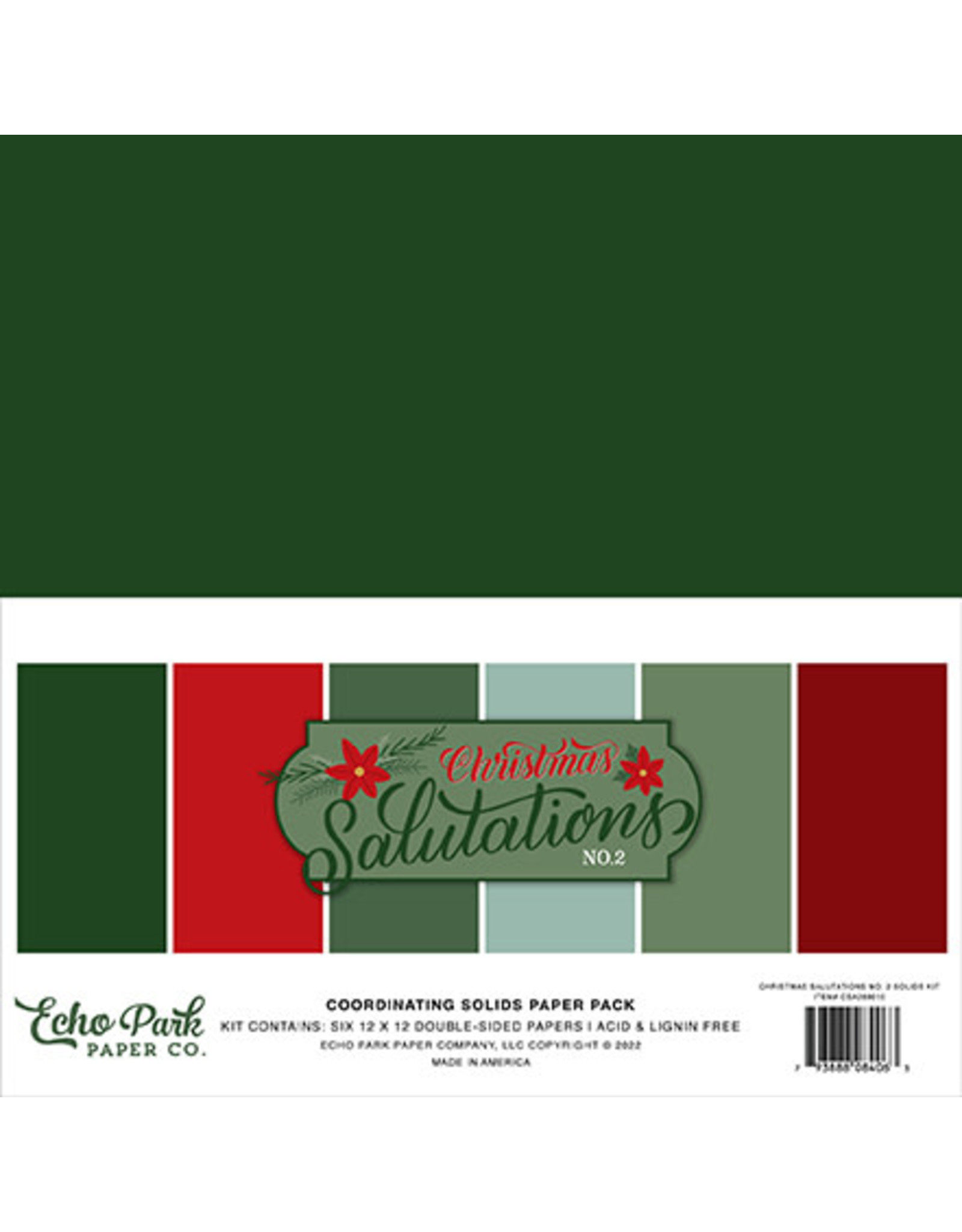 Echo Park Christmas Salutations No. 2 Solids Kit