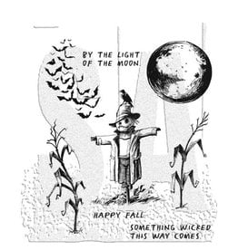 Tim Holtz - Stampers Anonymous SCARECROW -CLING RUBBER STAMP SET
