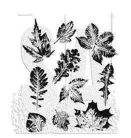 Tim Holtz - Stampers Anonymous LEAF PRINT2-CLING RUBBER STAMP SET