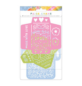 Paige Evans GARDEN SHOPPE STENCIL MINI 3/PKG