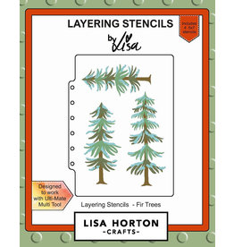 Lisa Horton Crafts Lisa Horton Layering Stencils - Fir Trees