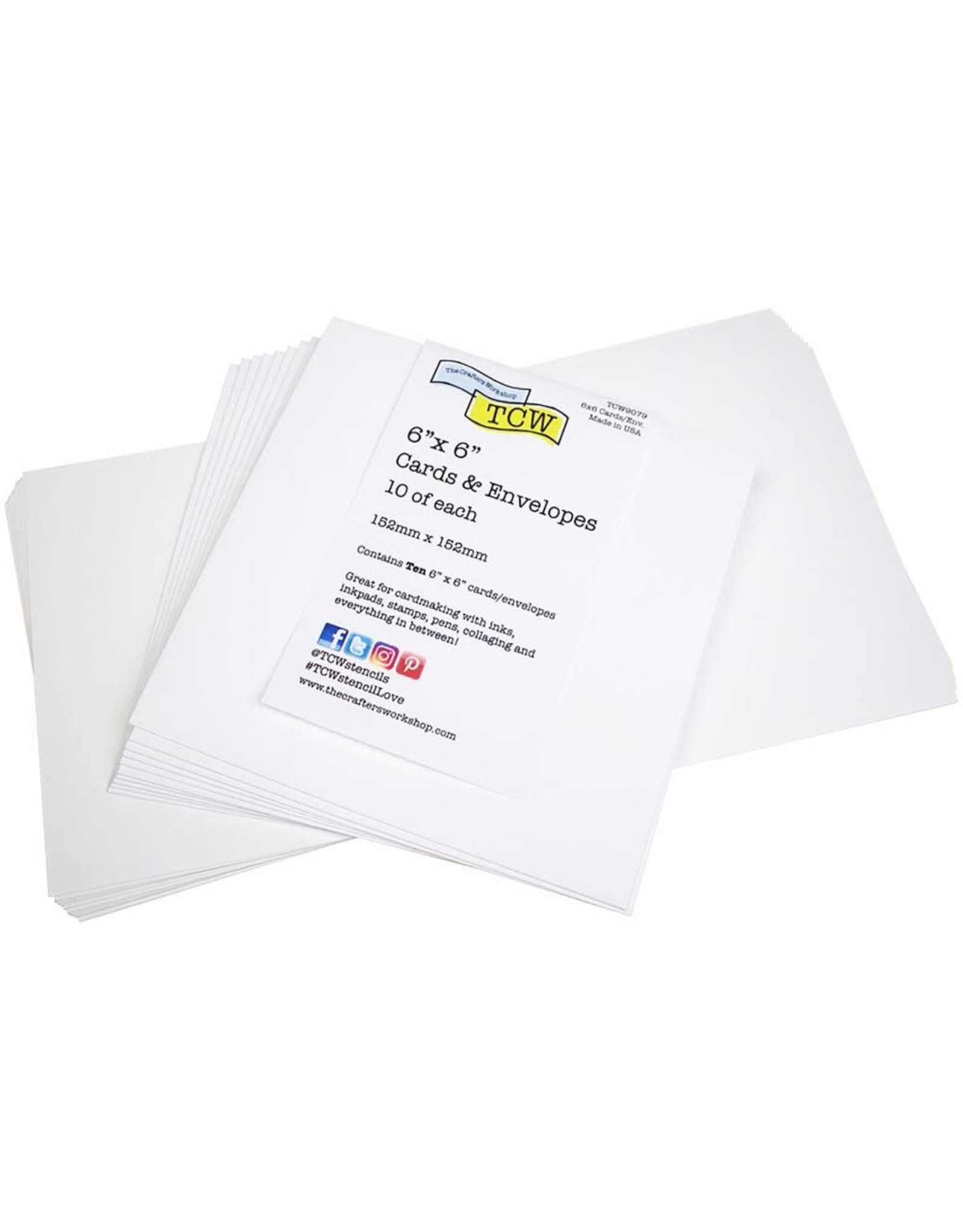 THE CRAFTERS WORKSHOP 6 x 6 Card/Envelope - 10/Pkg