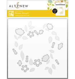 ALTENEW Flower Wreath Stencil