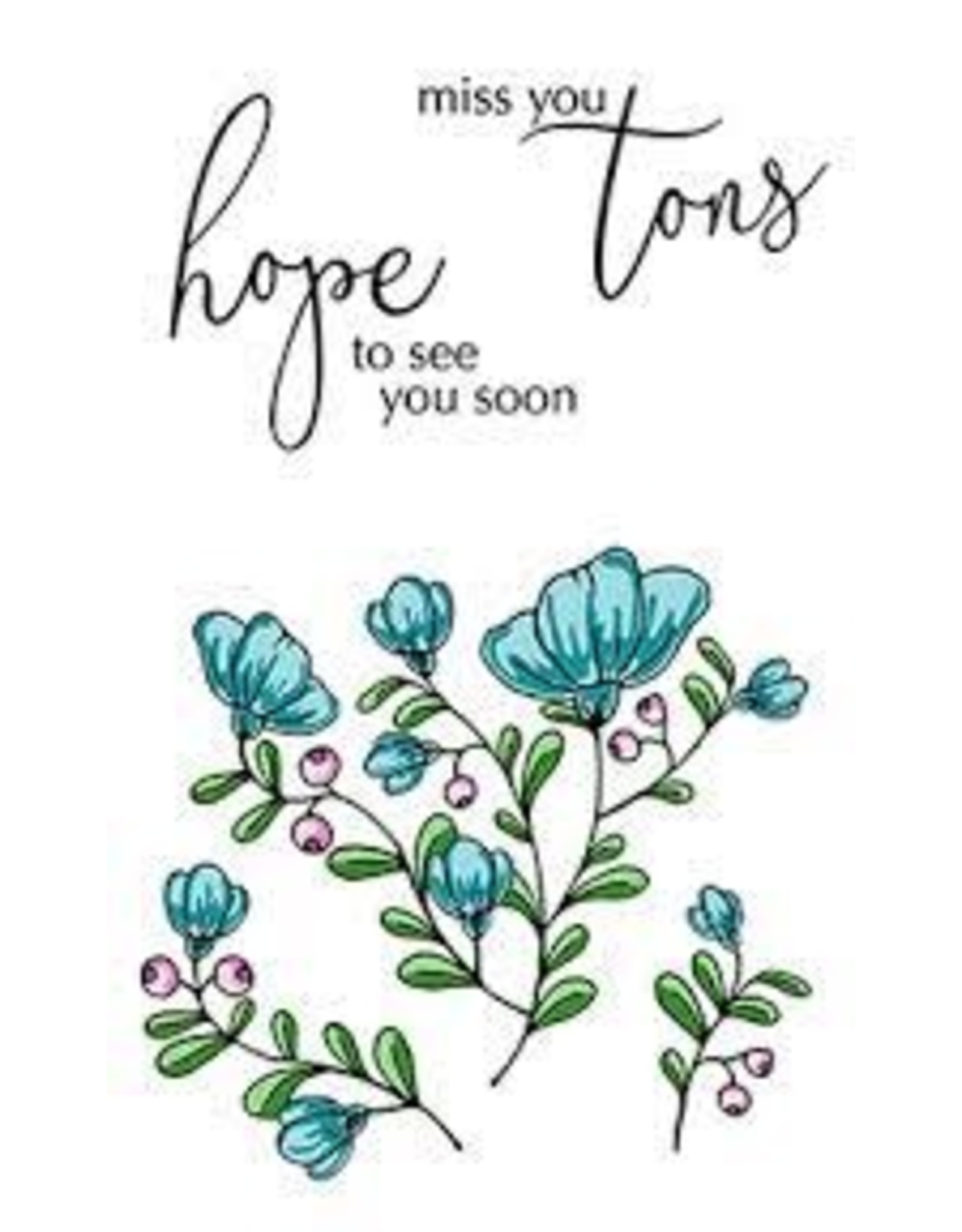 LDRS Creative FORGET ME NOT 4X6 STAMP SET