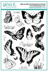 Gina K. Designs Beautiful Butterflies Stamps