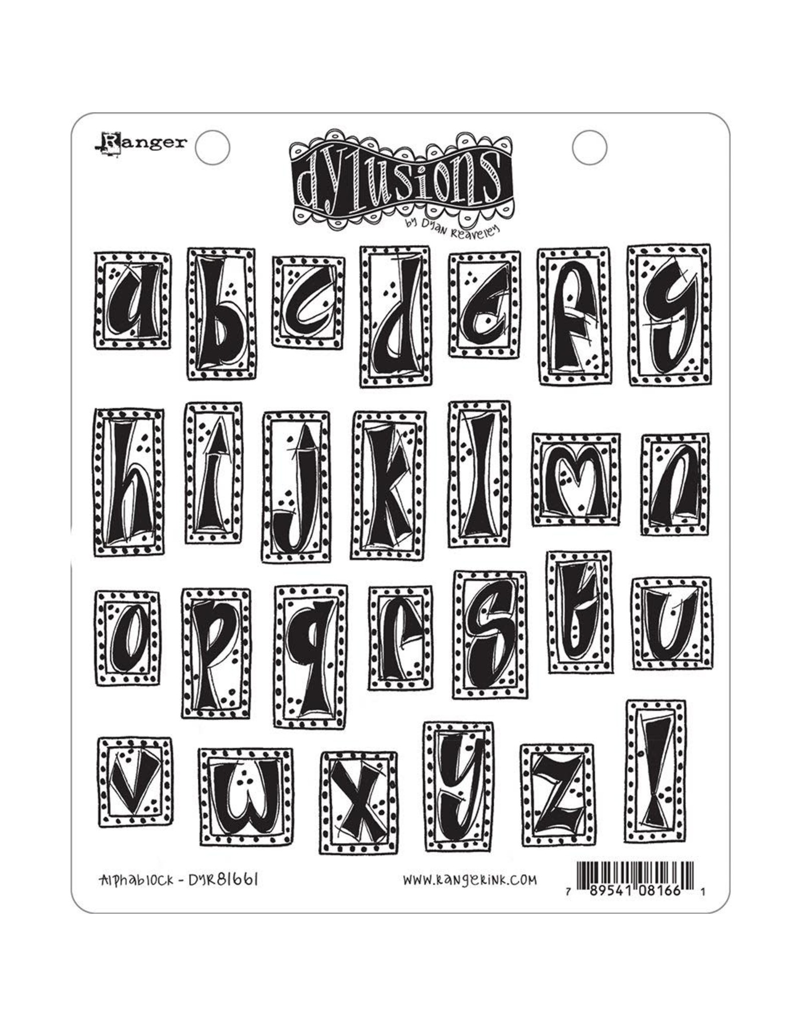 Dylusions ALPHABLOCK-CLING DYLUSIONS