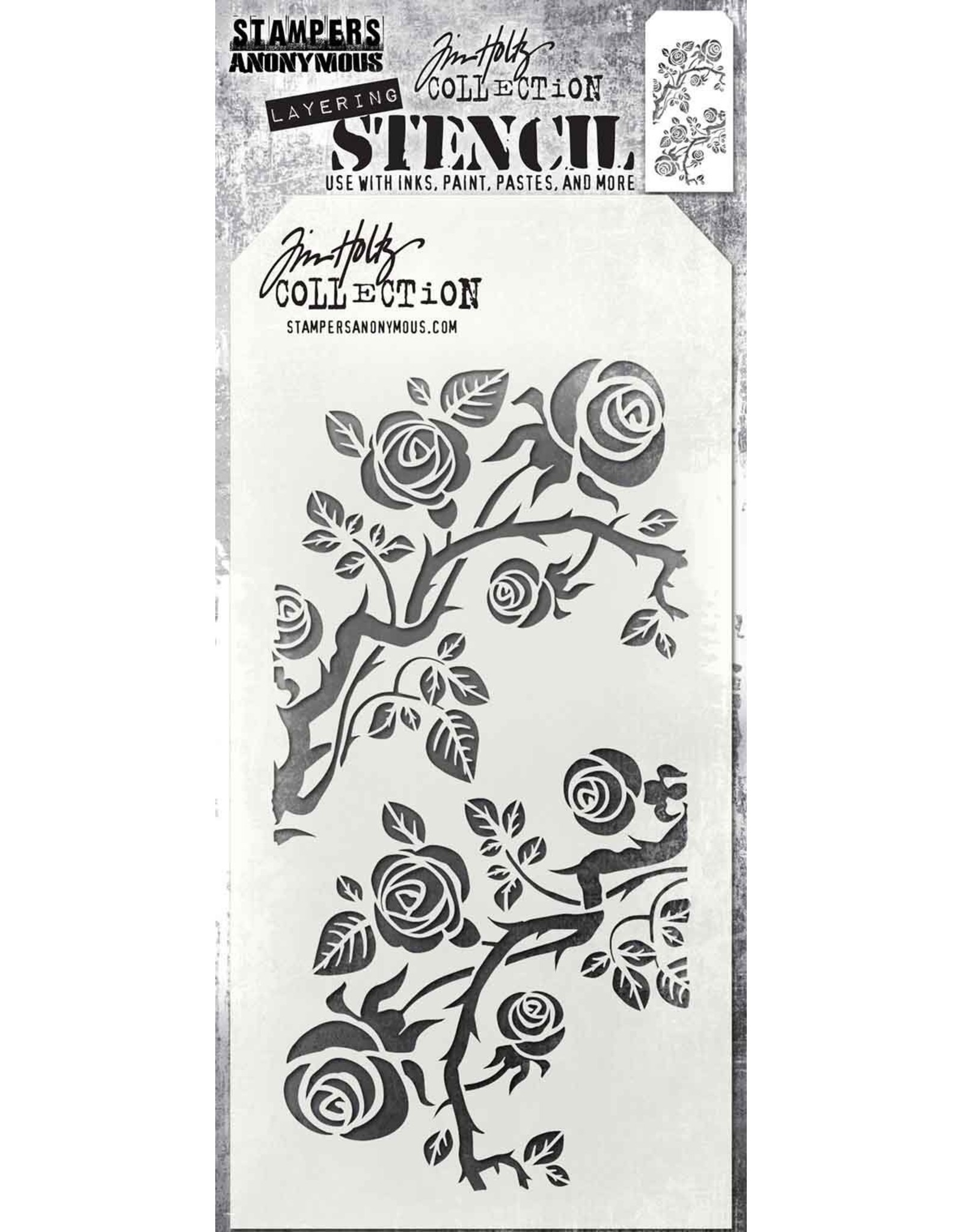 Tim Holtz - Stampers Anonymous THORNED-LAYERED STENCIL