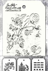Tim Holtz - Stampers Anonymous Set #53 - Mini Stencil Set