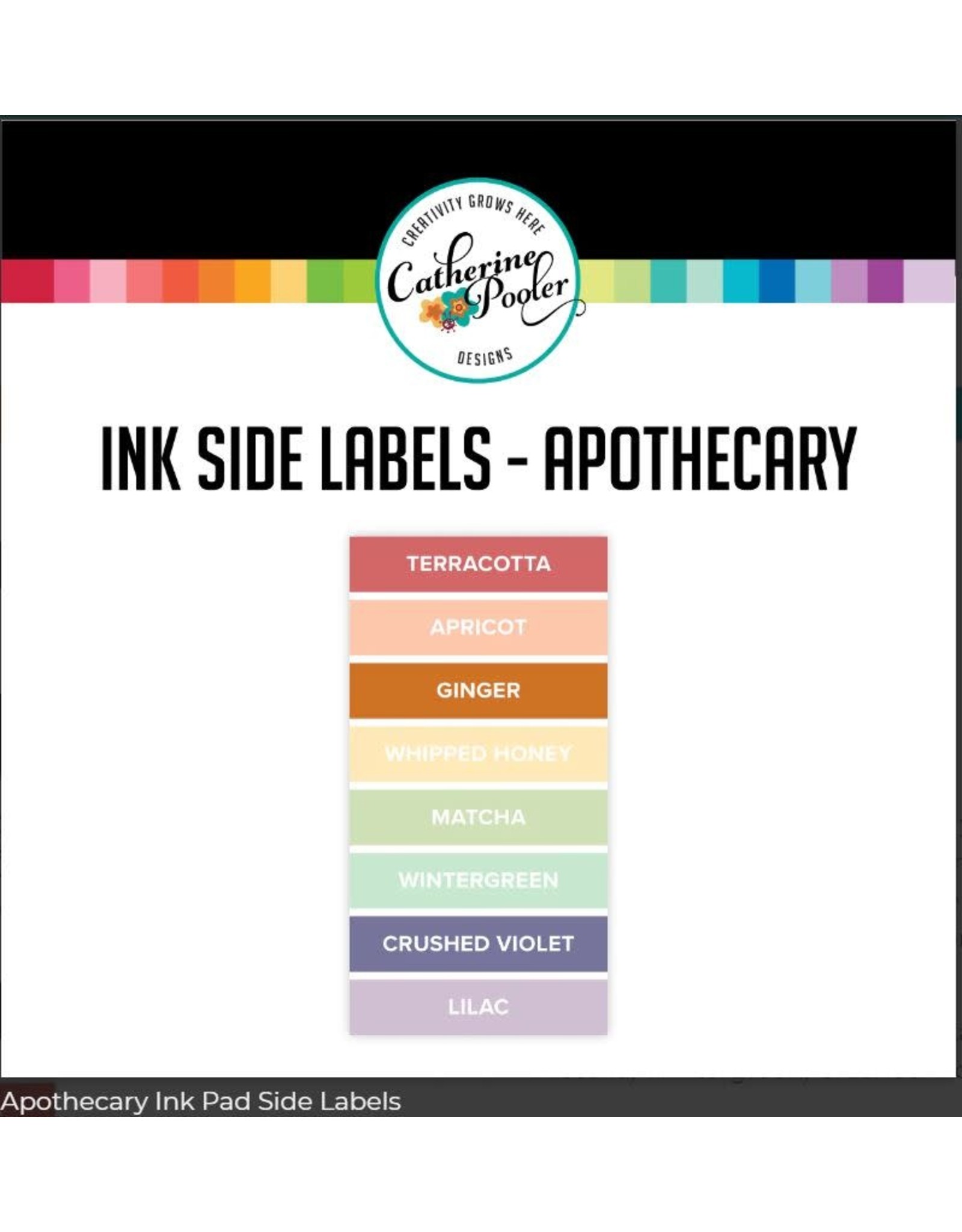 Catherine Pooler Designs Apothecary Ink Pad Side Labels