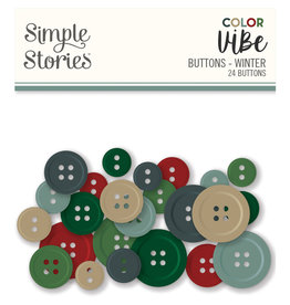 Simple Stories Color Vibe Buttons - Winter