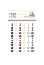 Simple Stories Color Vibe Enamel Dots - Basics