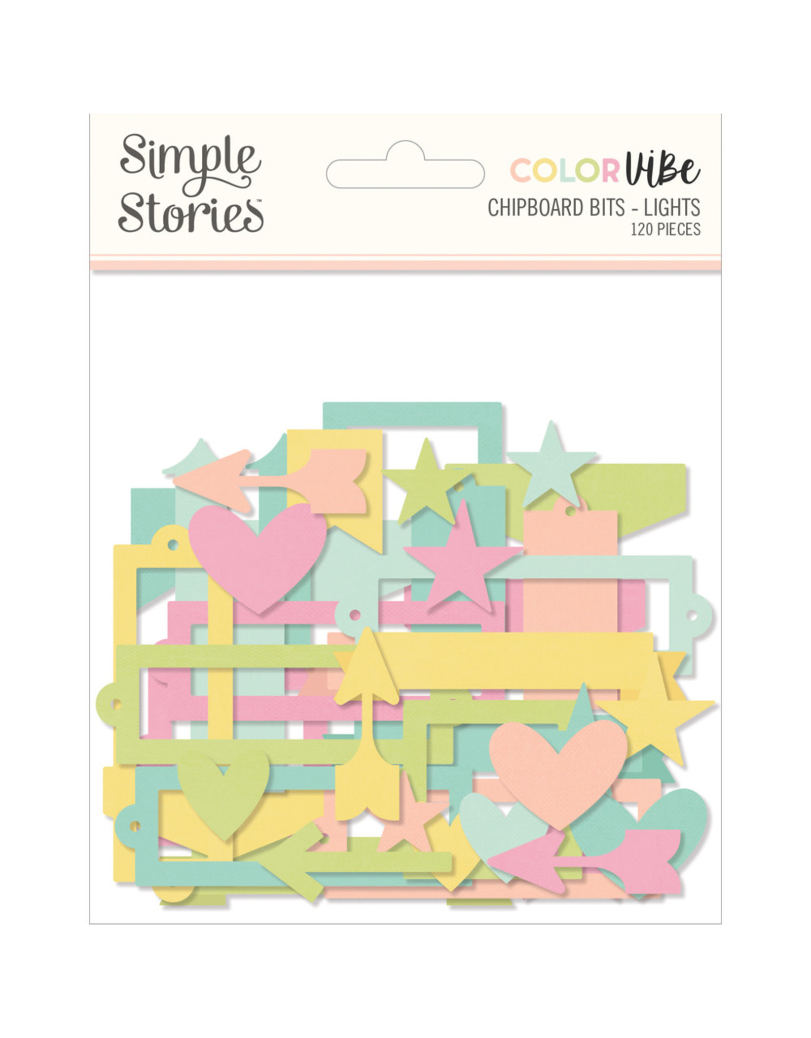 Simple Stories Color Vibe Chipboard Bits & Pieces - Lights