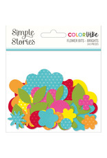 Simple Stories Color Vibe Flowers Bits & Pieces - Brights