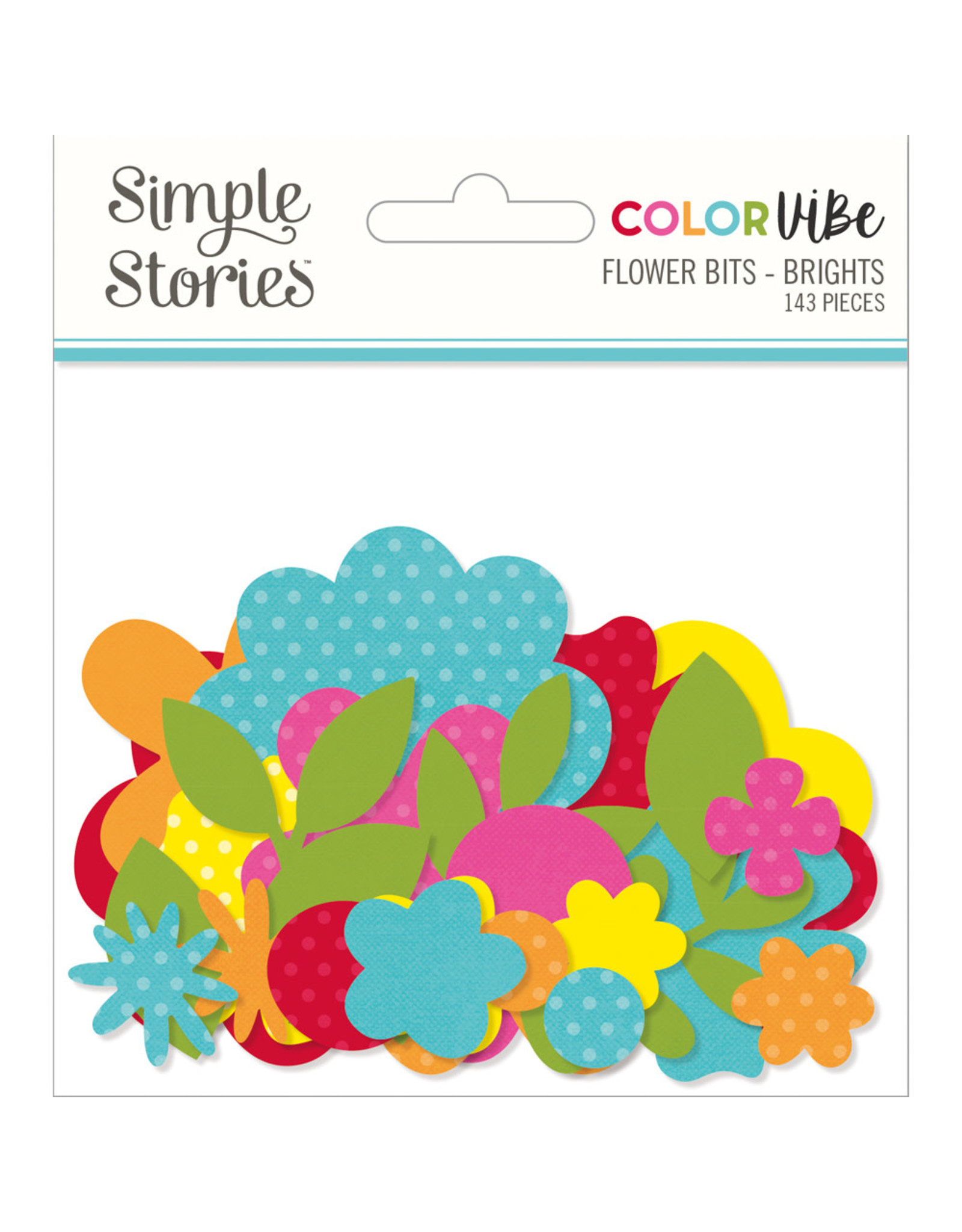 Simple Stories Color Vibe Flowers Bits & Pieces - Brights