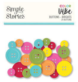 Simple Stories Color Vibe Buttons - Brights