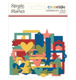 Simple Stories Color Vibe Chipboard Bits & Pieces - Bolds