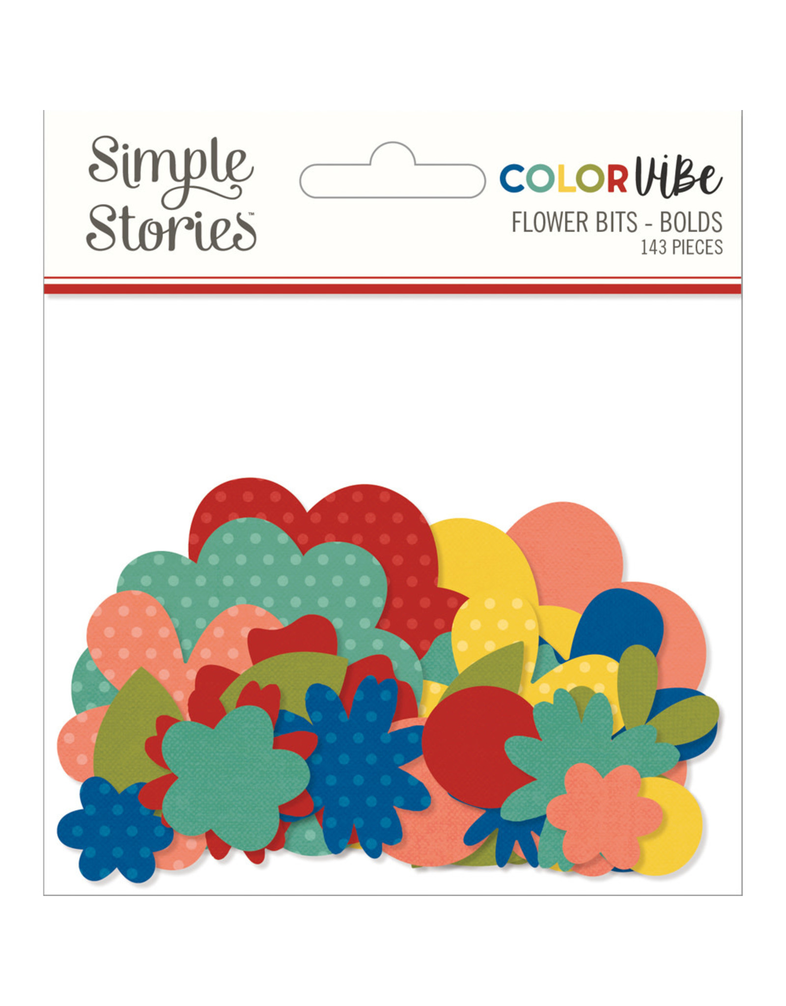 Simple Stories Color Vibe Flowers Bits & Pieces - Bolds