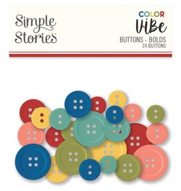 Simple Stories Color Vibe Buttons - Bolds