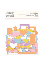 Simple Stories Color Vibe Chipboard Bits & Pieces - Spring