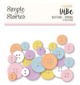 Simple Stories Color Vibe Buttons - Spring