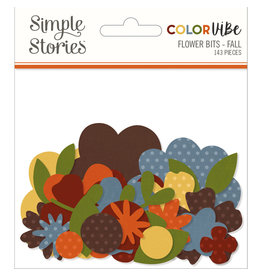 Simple Stories Color Vibe Flowers Bits & Pieces - Fall