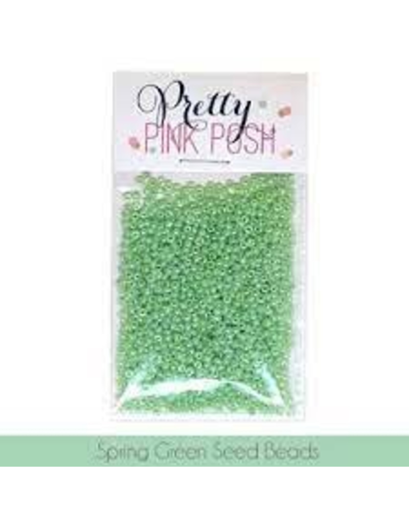 Pretty Pink Posh Spring Green Seed Beads