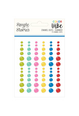 Simple Stories Color Vibe Enamel Dots - Summer