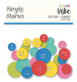 Simple Stories Color Vibe Buttons - Summer