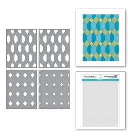 Spellbinders Sealed by Spellbinders - Layered Geometric Diamond Stencils