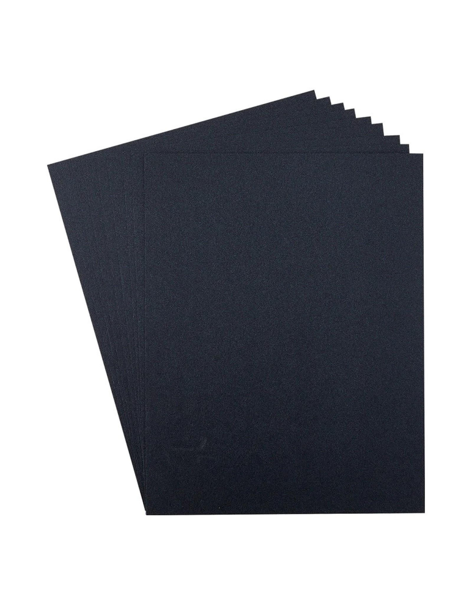 Spellbinders Color Essentials Cardstock 8.5 x 11” - 10 Pack - Brushed Black