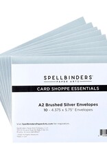 Spellbinders Sealed By Spellbinders Collection - A2 Brushed Silver Envelopes - 10 pk