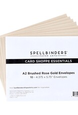 Spellbinders Sealed By Spellbinders Collection - A2 Brushed Rose Gold Envelopes - 10 Pack