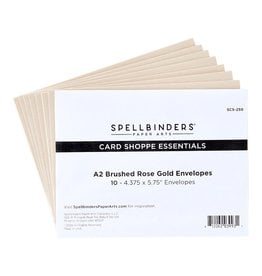 Spellbinders Sealed By Spellbinders Collection - A2 Brushed Rose Gold Envelopes - 10 Pack