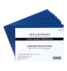 Spellbinders Sealed By Spellbinders Collection - A2 Brushed Navy Envelopes - 10 Pack